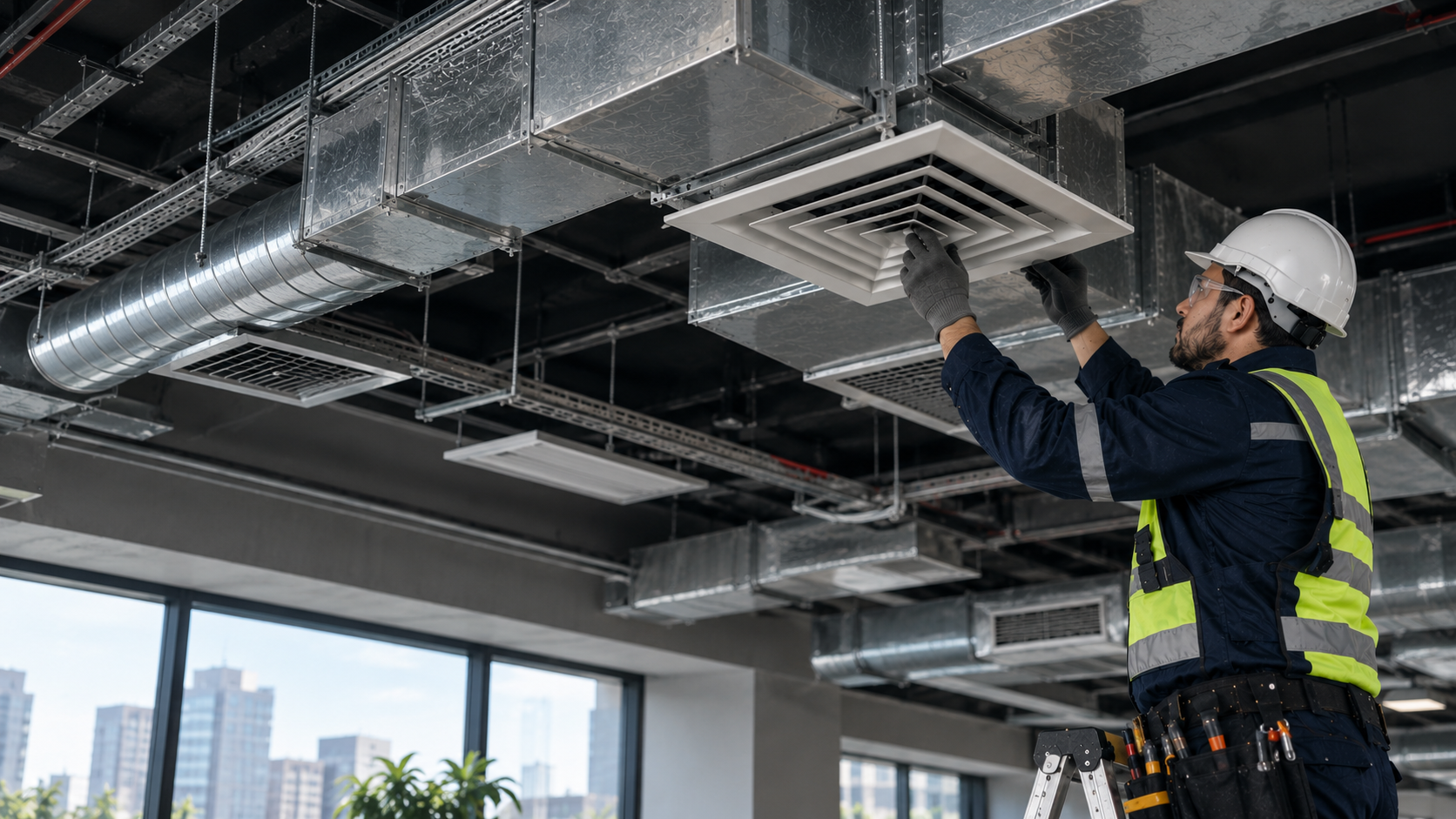 Sistemas de climatización, ductos, rejillas y ventilación mecánica industrial